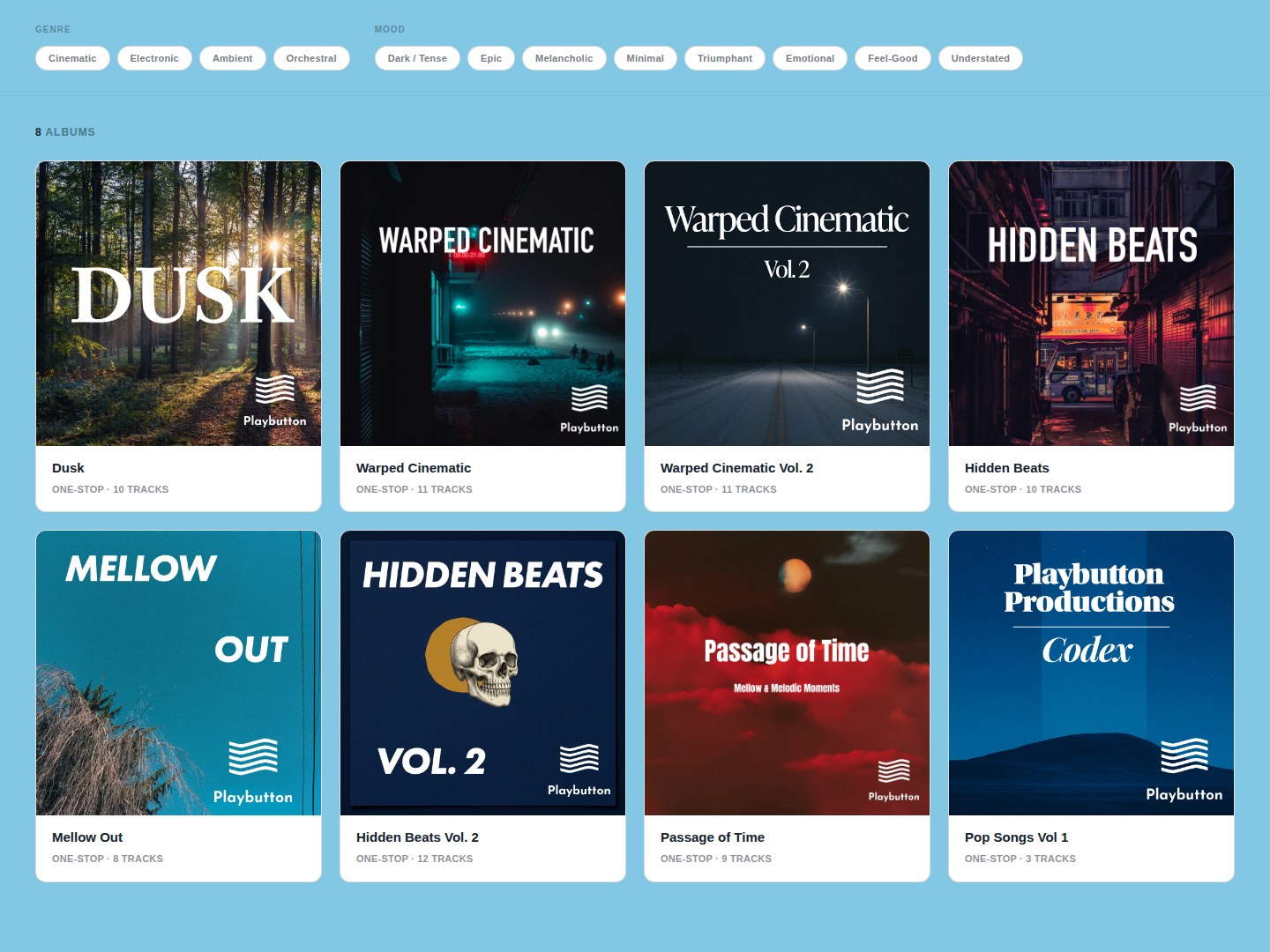 Playbutton catalog browser